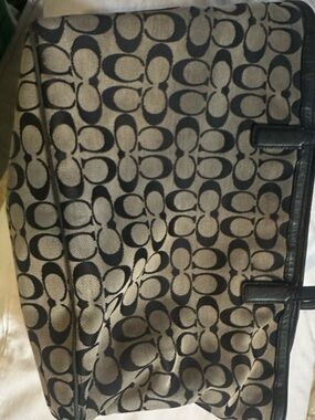 Coach Teal Leather Patch Signature Tote